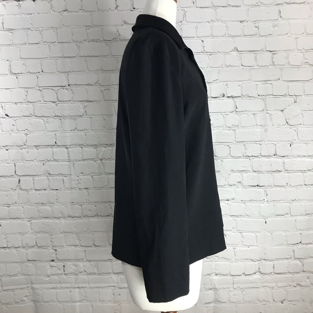 Petites by Inclinations Women’s Black Button Down Blazer - Size Medium Petite - Picture 3 of 6